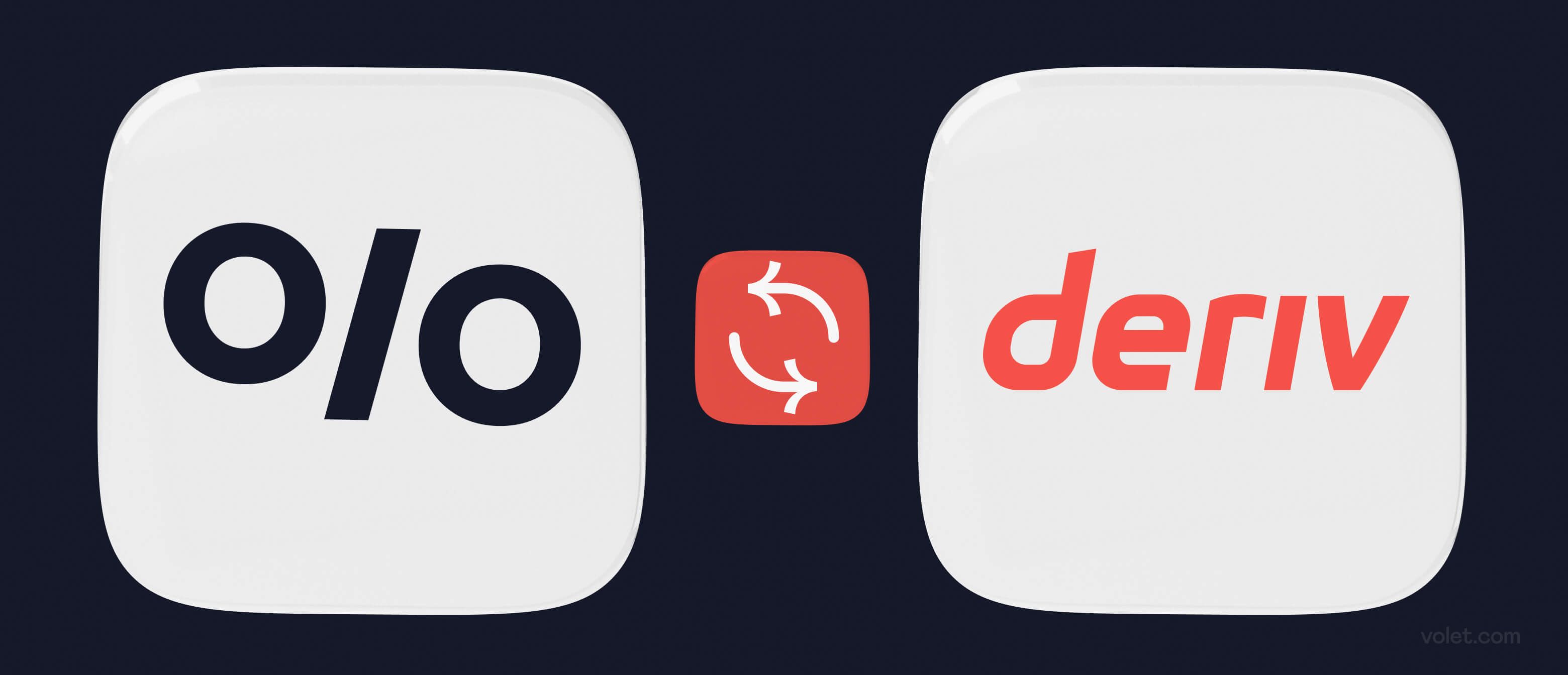 Depositar e sacar na Deriv.com com Volet.com